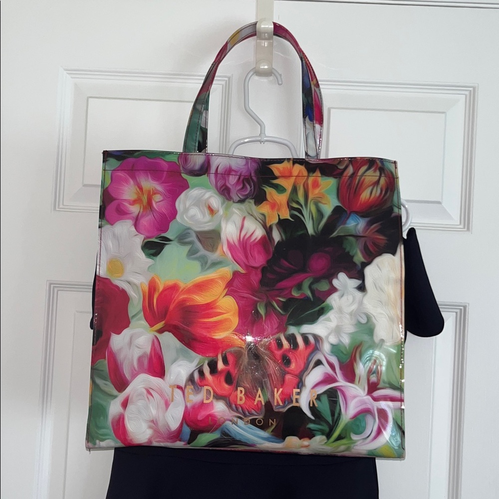Ted Baker Navy Off Shoulder Cocktail Dress US Size 6-8/Medium In Beautiful Bag - Picture 6 of 13
